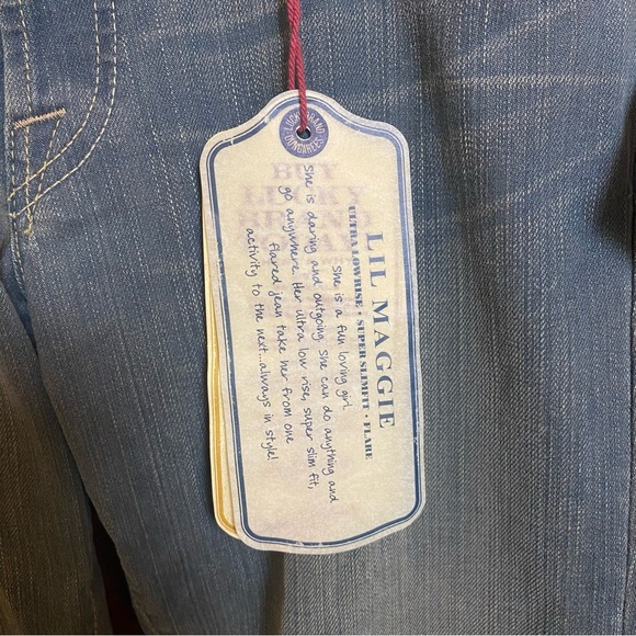 Lucky Brand Lil Melissa By Gene Montesano Blue‎ Jeans Size 10/30 NWT - Picture 16 of 16